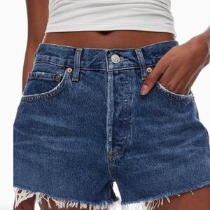 AGOLDE PARKER SHORT • VINTAGE CUT OFF SHORT • CAUTION STYLE • Sz 24 •
NWT